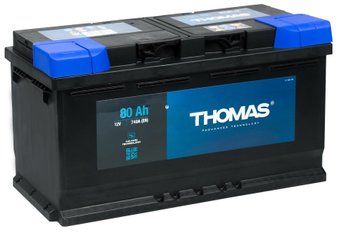 Автомобильный аккумулятор Thomas 80 Ah-580406074-676805-THOMAS R+ (80 А·ч)
