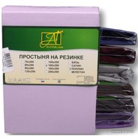 Простыня Альвитек Поплин однотонный на резинке 160x200x25 ПР-ПО-Р-160-ЛАВ (лавандовый)