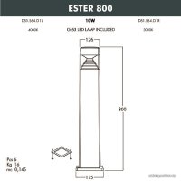 Садовый светильник Fumagalli Ester DS1.564.000.WXD1L