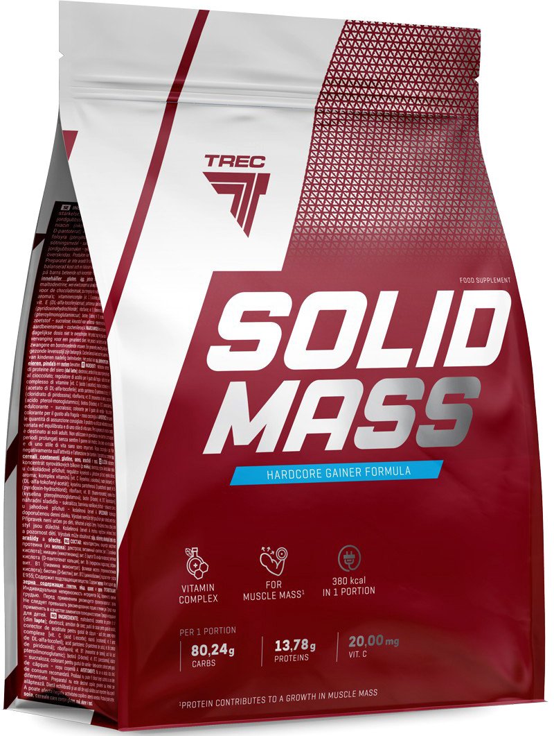 

Гейнер Trec Nutrition Solid Mass 3 кг (клубника)