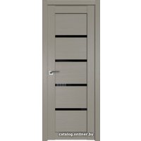 Межкомнатная дверь ProfilDoors 2.09XN L 90x200 (стоун, стекло черный триплекс)