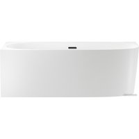 Ванна Wellsee Belle Spa 2.0 170x75 235805003 (пристенная ванна (левая) белый глянец, экран, каркас, сифон-автомат матовый черный)