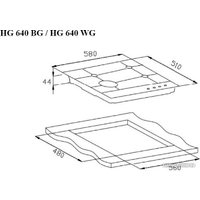 Варочная панель Weissgauff HG 640 BG