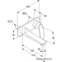 Смеситель Kludi Balance 522468775 (черный/хром)