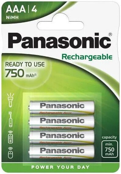 

Аккумулятор Panasonic Ready to Use AAA HHR-4MVE/4BC (4 шт)