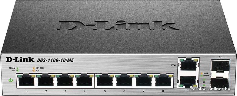 Управляемый коммутатор 2-го уровня D-Link DGS-1100-10/ME