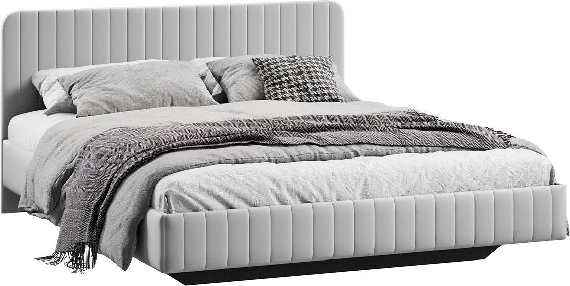 

Кровать Трия Шелли 180x200 Тип 1 (велюр Confetti Silver)