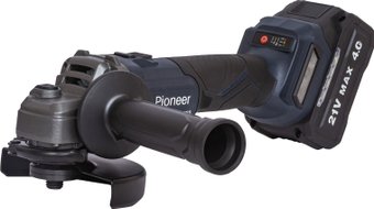 Угловая шлифмашина Pioneer Tools AG-E20V-125-01B (с 1-им АКБ, кейс)