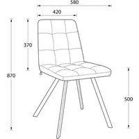 Стул Мамадома Rommy (d24 Black Lux/черный)