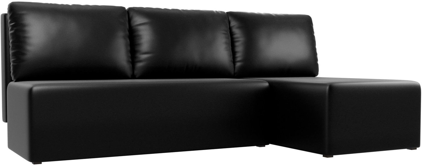 

Угловой диван Mio Tesoro Берген правый (экокожа, черный)