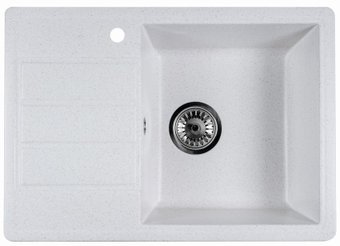 Кухонная мойка Marblan Recta R (бежевый, с сифоном)