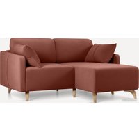 Угловой диван Divan Льери Мини Velvet Terra 240325 (оранжевый)