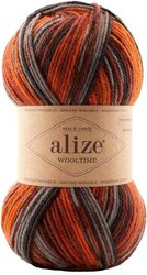 Wooltime 522 100 г 200 м (оранжевый; серый)