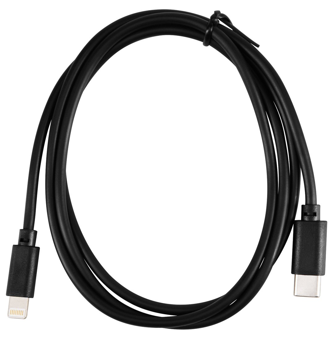 

Кабель Buro USB Type-C Lightning PD18W (1 м, черный)