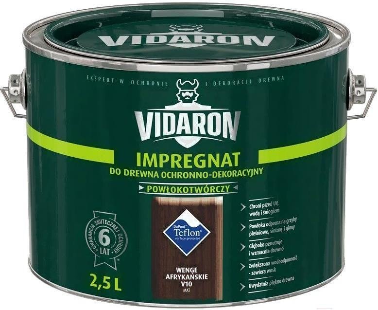 

Пропитка Vidaron Impregnant V10 2.5 л (африканское венге)
