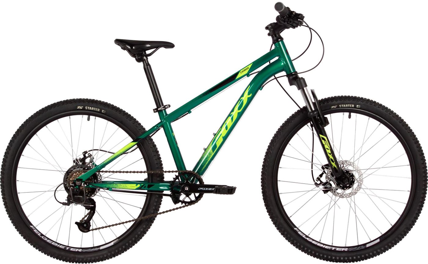 Велосипед Foxx Caiman JR 24 2025 (зеленый)