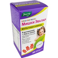 БАД Эвалар Бэби Формула Мишки Мультивитамины (30 пастилок) в Гомеле