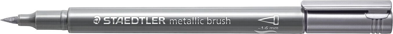 

Staedtler Мetallic с кисточкой 8321-81 (серебристый)