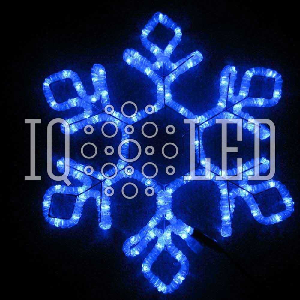 

2D-фигура IQLED Blue Снежинка 60.5х52 см (синий)