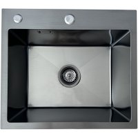 Кухонная мойка Blantek LS-5044HN Honeycomb Nano black