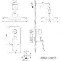 Душевая система  Lemark Allegro LM5929CW