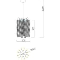 Подвесная люстра Kinklight Шанти 07871-20D.33 (золото)