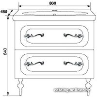  MarkaOne Тумба Cheri 80 У69408 под умывальник Nature 80 (капучино)