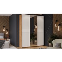 Шкаф-купе Трия Оскар Хилтон Т2 1800 271096 (ручка белая/дуб крафт золотой/белый матовый)