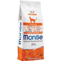 Сухой корм для кошек Monge Sterilised Natural Superpremium Monoprotein Duck 10 кг