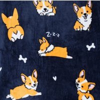 Плед Casa Conforte Festival Корги 150x200 6154739 (синий)