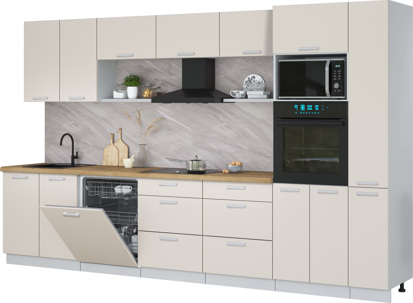 

Готовая кухня Интерлиния Мила Лайт 3.5-ПМ1 (персидский жемчуг/персидский жемчуг/дуб бунратти)