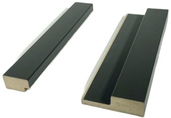 Панель Andlen Decor ПНл-37/ПНп-37 Графит (2800x64x19 мм/2800x32x19мм)