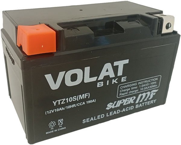 

Мотоциклетный аккумулятор VOLAT YTZ10S MF (10 А·ч)
