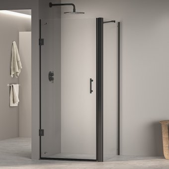 Душевой уголок RGW PA-36B (PA-06B + Z-050-2B + держатель O-204B) 41083687-014 80x70 (черный/прозрачное стекло)