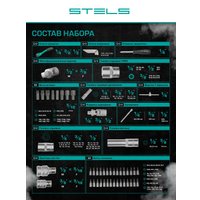 Универсальный набор инструментов Stels 14114 (151 предмет)