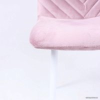 Стул AksHome Violin (пыльная роза велюр/белый)