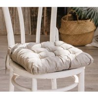 Подушка для сидения Smart Textile 40х40 ST494 (поролоновая крошка, лен)