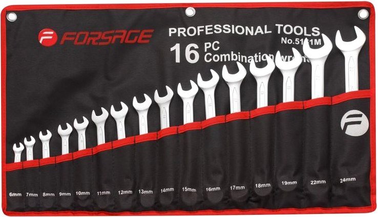 

Набор ключей FORSAGE F-5161P (16 предметов)