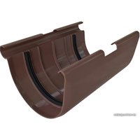 Кровля Альта-Профиль Муфта желоба Элит 6195 (коричневый)