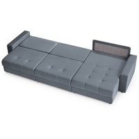 Угловой диван Mio Tesoro Манчестер 292 1.5ек-1.5ек-1.5пф (968 серый) в Бресте