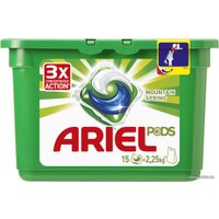 Капсулы для стирки Ariel Все в 1 Горный родник (15 шт)