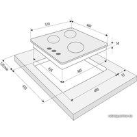 Варочная панель Krona Fiero 45 BL