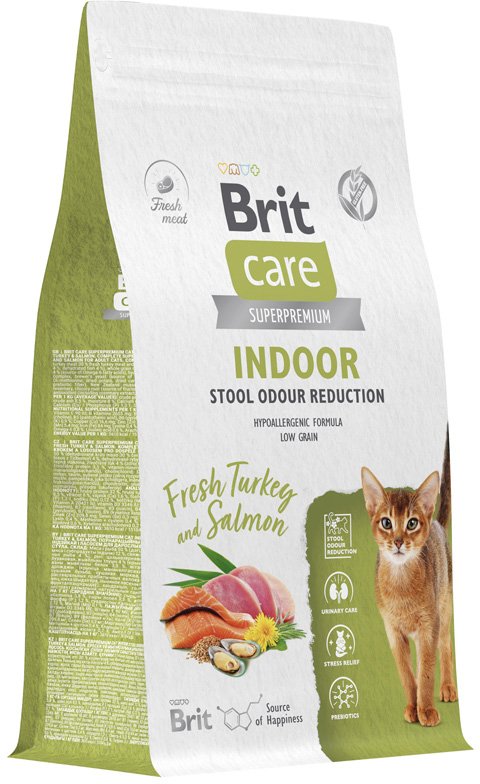 

Сухой корм для кошек Brit care Cat Indoor Stool Odour Reduction с индейкой 1.5 кг