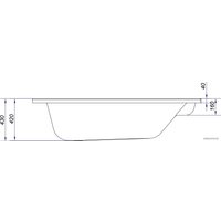 Ванна Cersanit Meza 170x100 (правая)