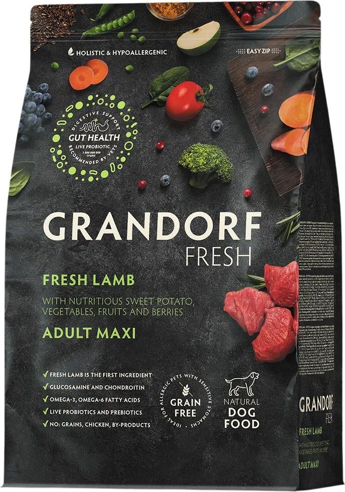 

Сухой корм для собак Grandorf Adult Maxi Breeds Fresh Lamb&Sweet Potato 10 кг