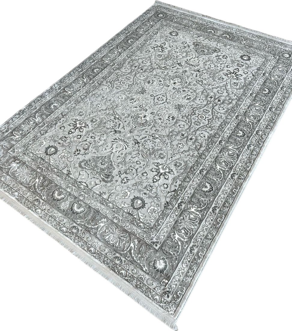 

Ковер для жилой комнаты Radjab Carpet Милано RT 703 Прямоугольник 11630RK (0.8x1.5, L. Grey)