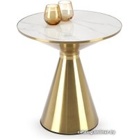 Журнальный столик Halmar Tribeca (белый мрамор/золотой)