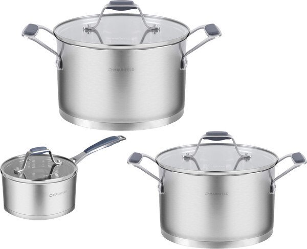 

Набор кастрюль MAUNFELD Madison (2.6+4.7 л, с ковшом 1.8 л)