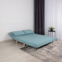 Диван DiArt Элли 1400 (велюр Selfie aquamarine/ножки светлые)