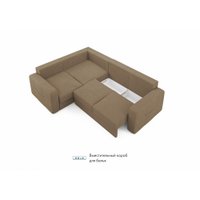 Угловой диван Mio Tesoro Aurora компл.2 левый (Velutto 03 коричневый)